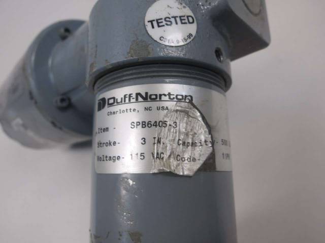 DUFF NORTON SPB6405-3 MINI-PAC 500LB 3IN 115V-AC ACTUATOR D523022