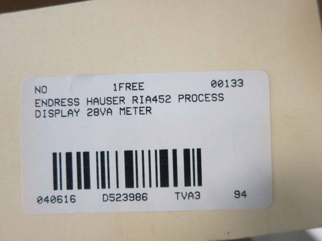 Endress Hauser Ria452 A111a11a Process Display Pump Control D523986