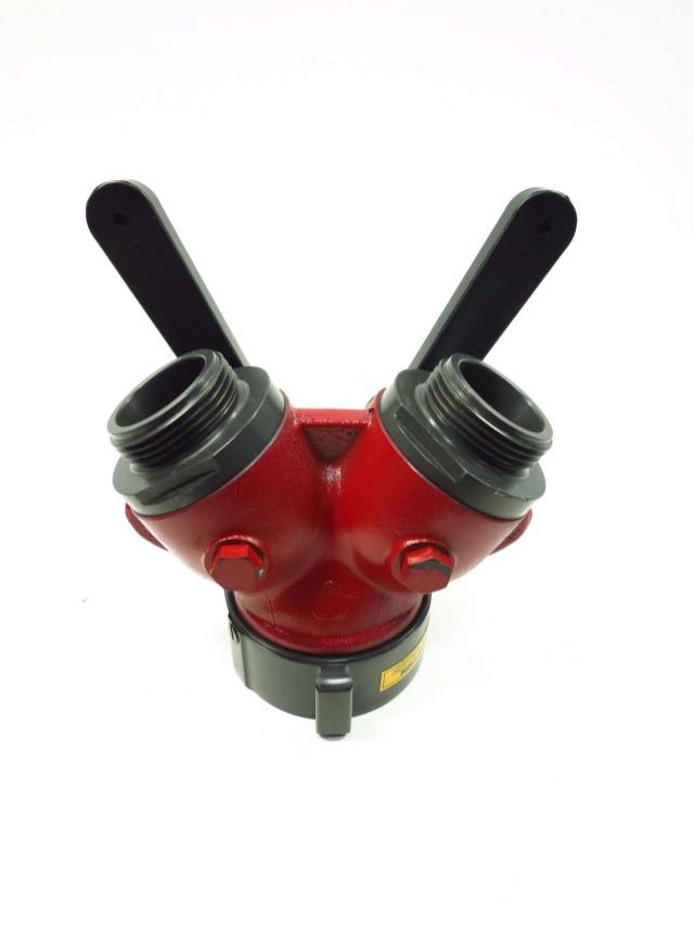 ELKHART PRODUCTS B100A GATED WYE BALL VALVE 11/2 X 21/2 IN NST D524656