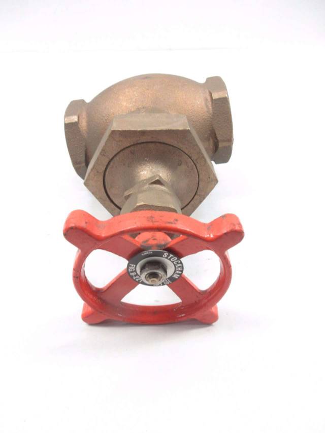 STOCKHAM B-22T 150SWP 300CWP 2 IN NPT BRONZE THREADED GLOBE VALVE D525880