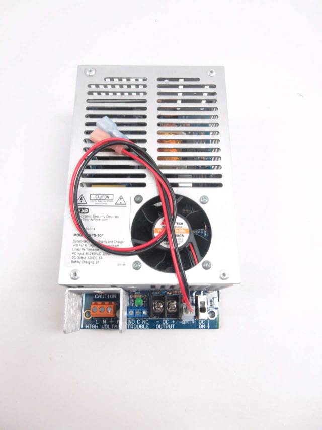 ESD SPS10F POWER SUPPLY MODULE W/ FAN 85240VAC 12VDC 8A AMP D525975
