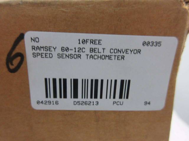 RAMSEY 60-12C CONVEYOR BELT SPEED SENSOR TACHOMETER D526213