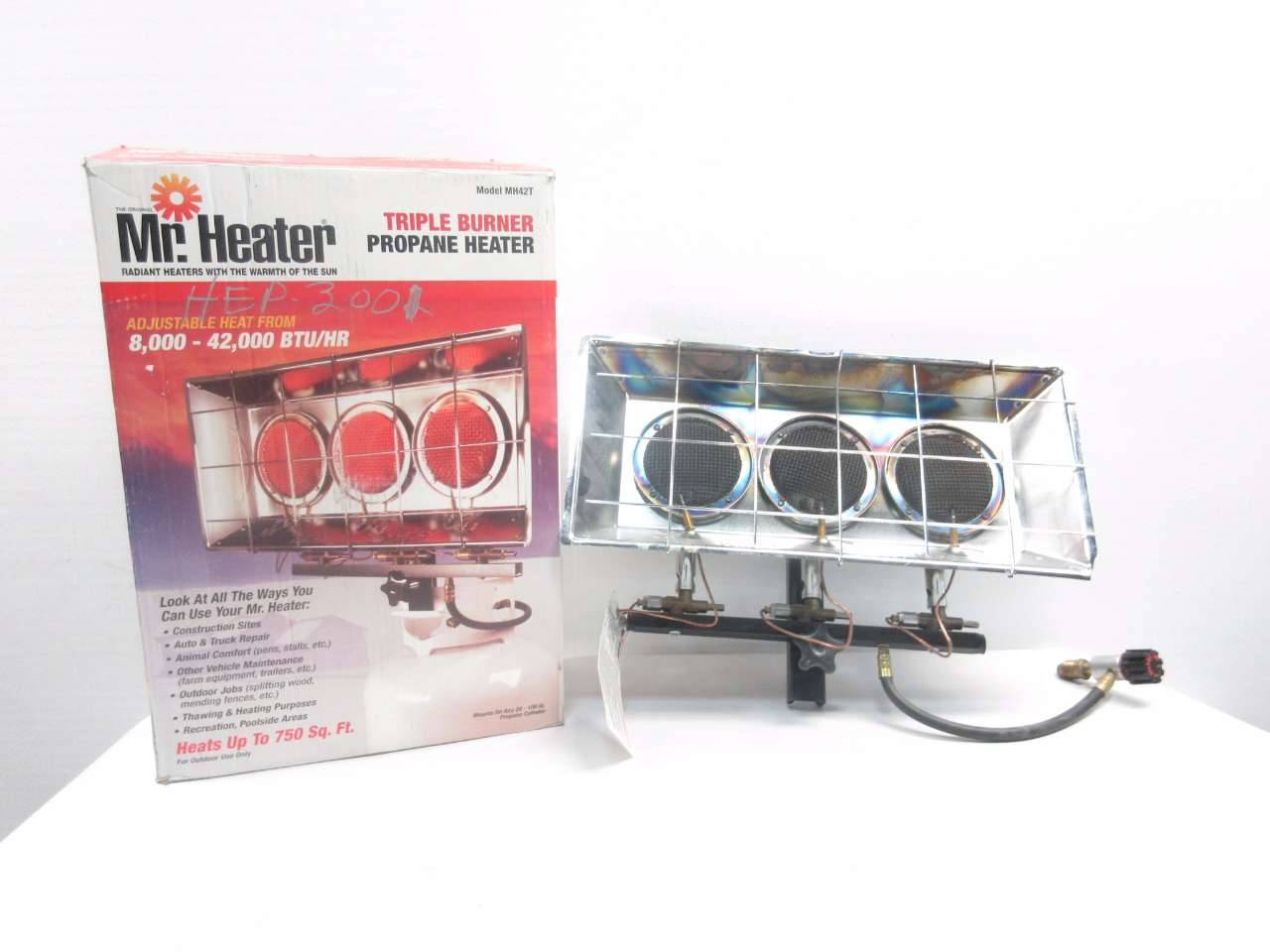 Mr Heater MH42T Triple Burner Propane Heater 8000-42000btu/hr D526400