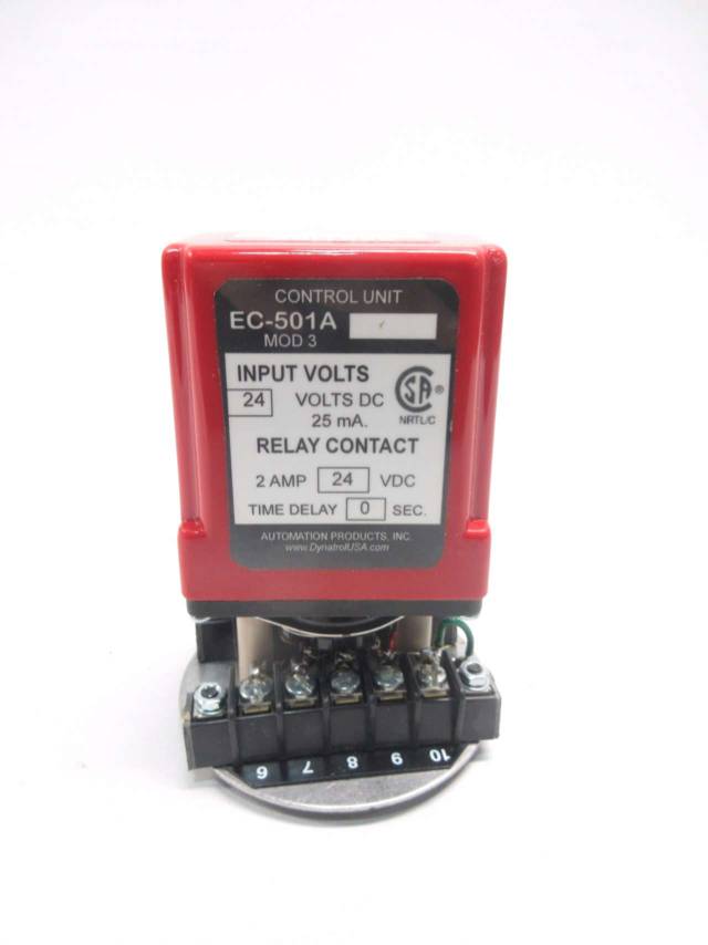 AUTOMATION PRODUCTS EC501A RELAY CONTROL UNIT MOD 3 24VDC 2A AMP D526560