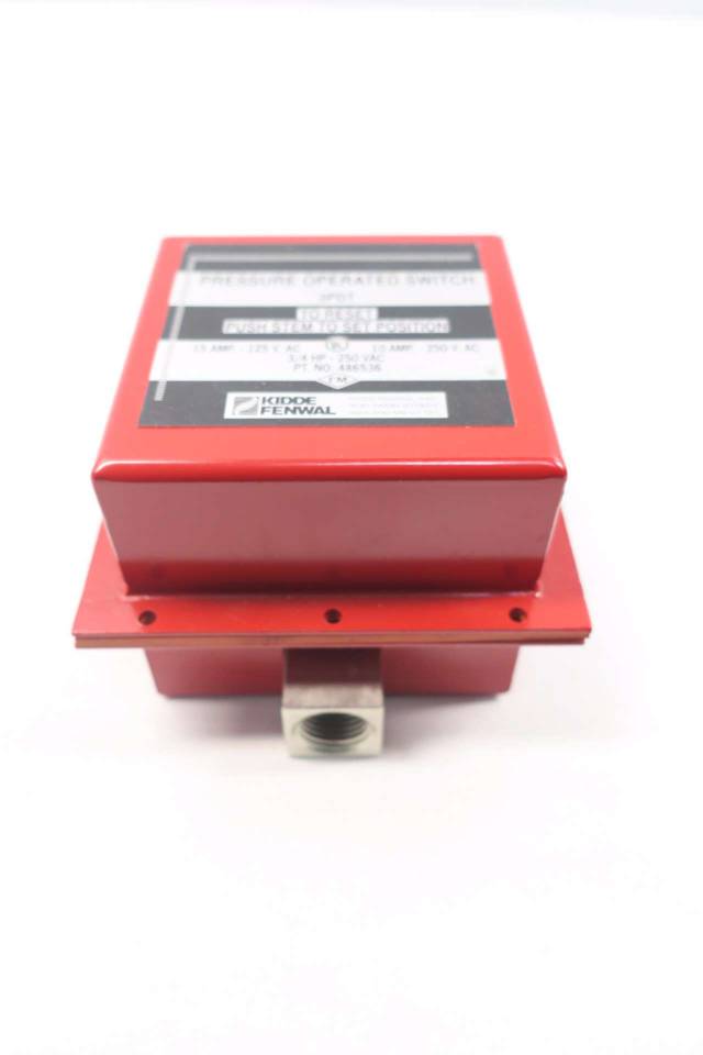 KIDDE FENWAL 486536 3PDT PRESSURE OPERATED SWITCH 125/250VAC 15/10A D528225