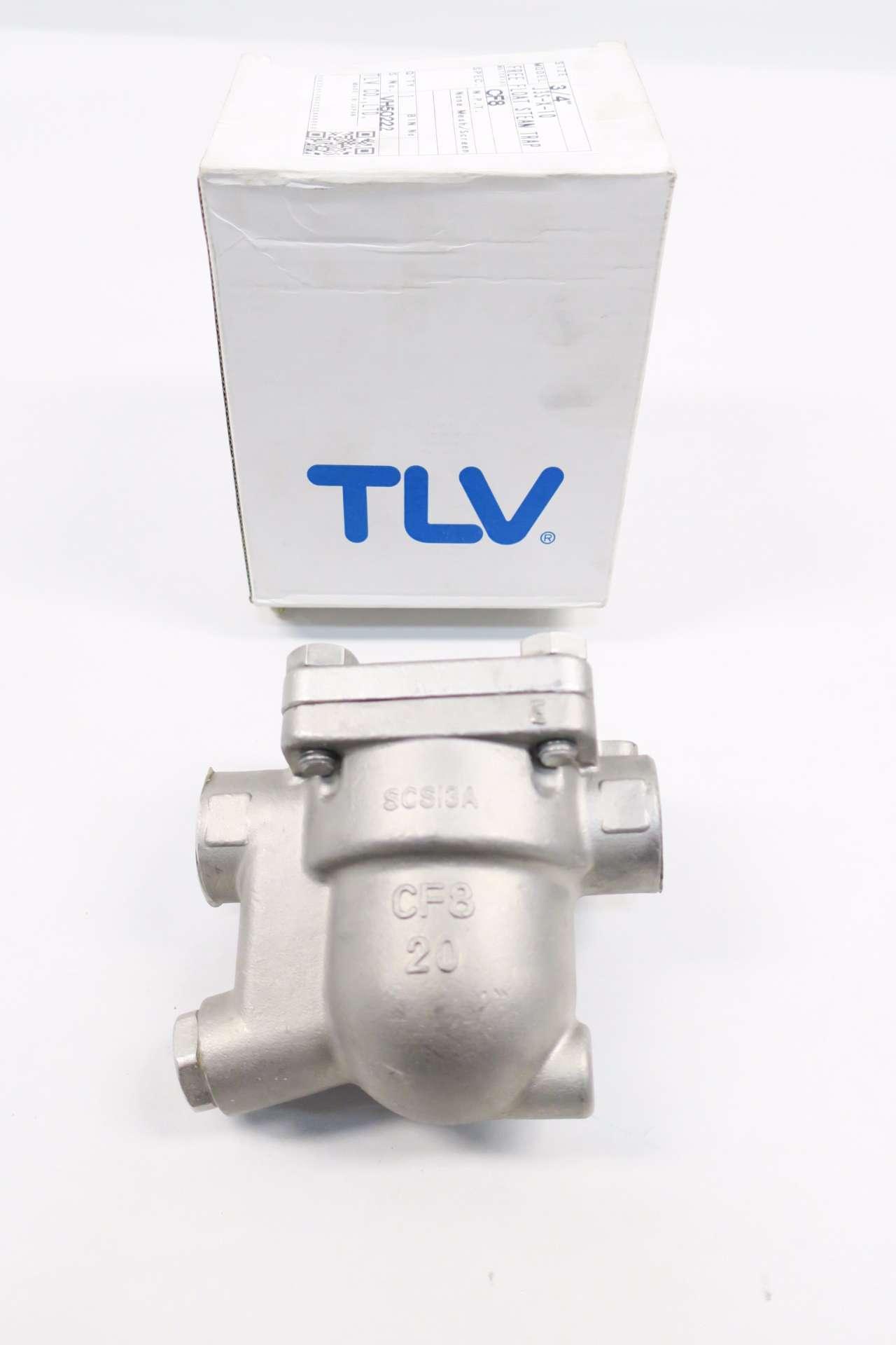 TLV 3/4" J3S-X-10/A Free Float Steam Trap 300 PSIG SS BODY 
