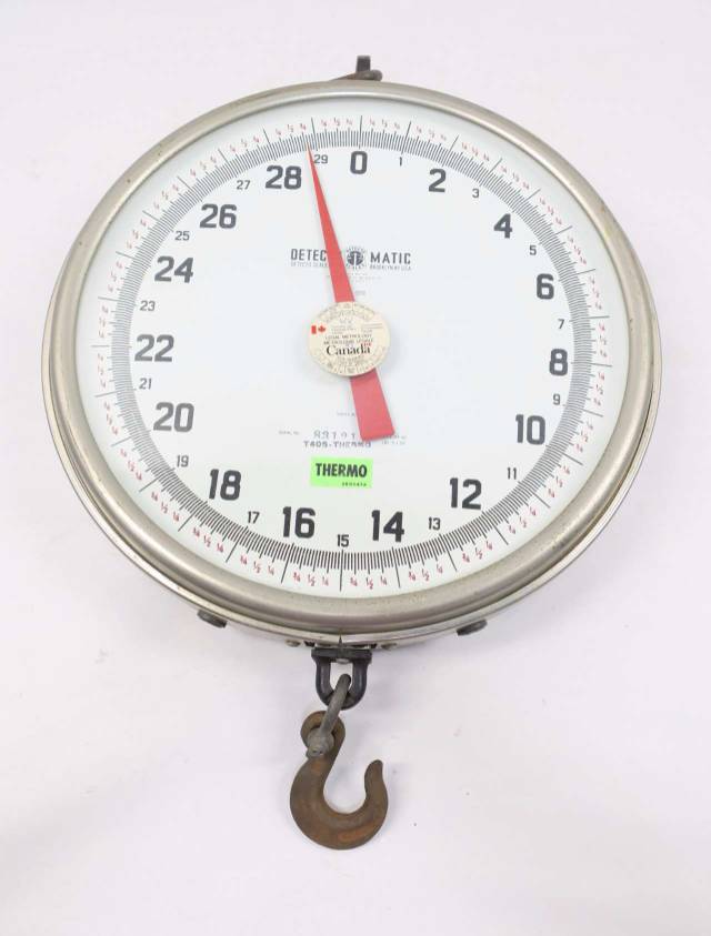 DETECTO SCALES T40STHERMO DETECTOMATIC HANGING SCALE 60LBS X 1OZ D531070