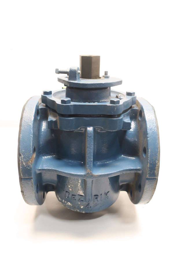 DEZURIK ECCENTRIC 4 IN IRON FLANGED PLUG VALVE D532937