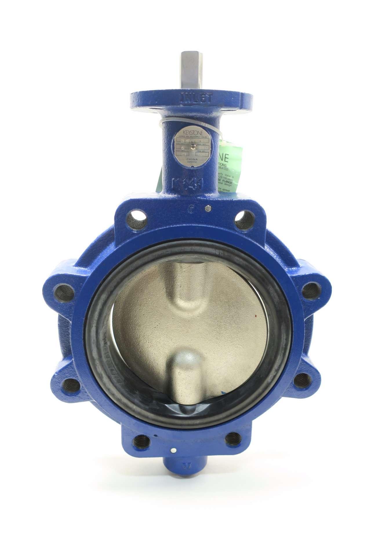 6/" Inch Butterfly Valve Wafer Type 200PSI Ductile iron body DI disc Buna-N Seat