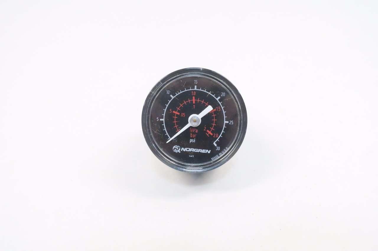 Details about   NORGREN 18-013-214 PRESSURE GAUGE 0-30PSI NEW IN BOX * 