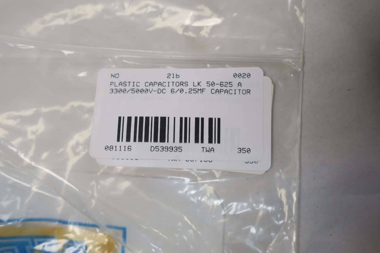 Plastic Capacitors Lk 50 625 A 3300 5000v Dc 6 0 25mf Capacitor D Plastic Capacitors Lk 50 625 A 3300 5000v Dc 6 0 25mf Capacitor D