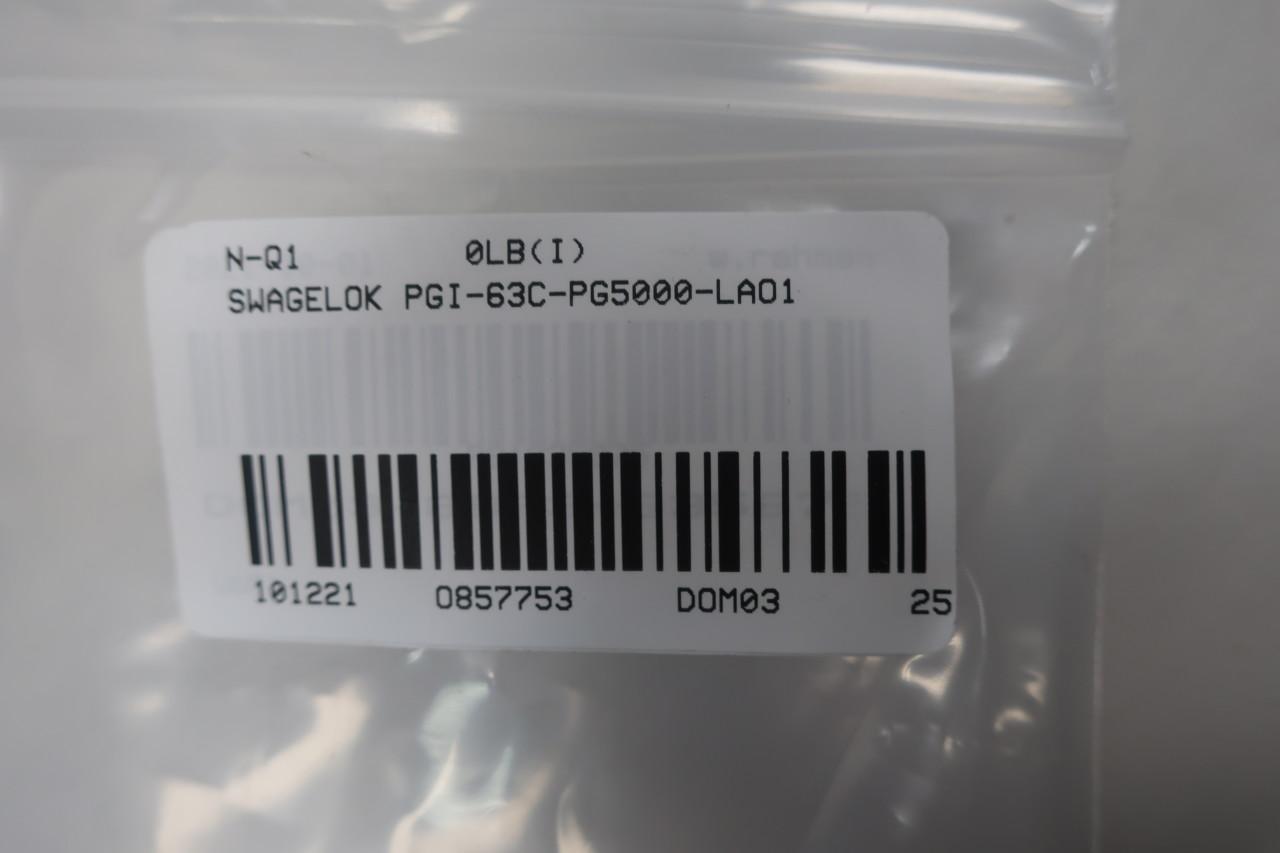 NIB Details about   Swagelok Pressure Gauge P/N PGI-63S-PG5000-BAQX 5000 PSI 1/4" TA LBM 