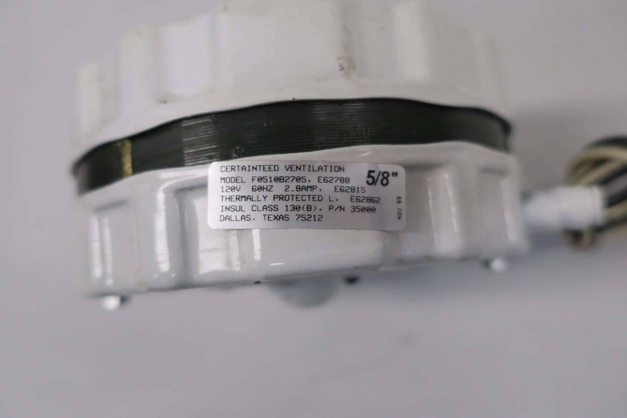 Lomanco F0510B2705 35000 Power Vent Attic Fan Motor 2.8a Amp 120v-ac D540657