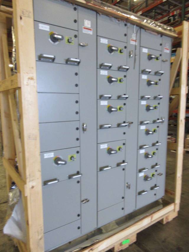 ABB MNSMCC 3X VERTICAL MCC SECTIONS 12X FEEDER BUCKET SWITCHGEAR D543736