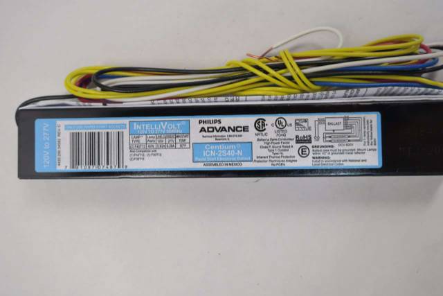 PHILIPS ICN-2S40-N ADVANCE CENTIUM 120-277V 40W FLUORESCENT BALLAST D543746