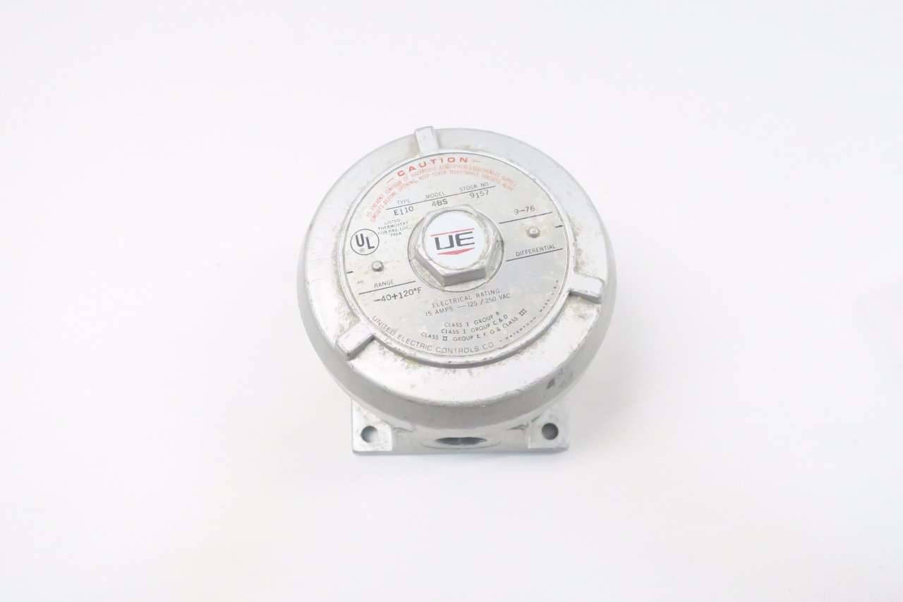 United Electric E110 4bs 9157 40 0 1f 250v Ac Temperature Controller