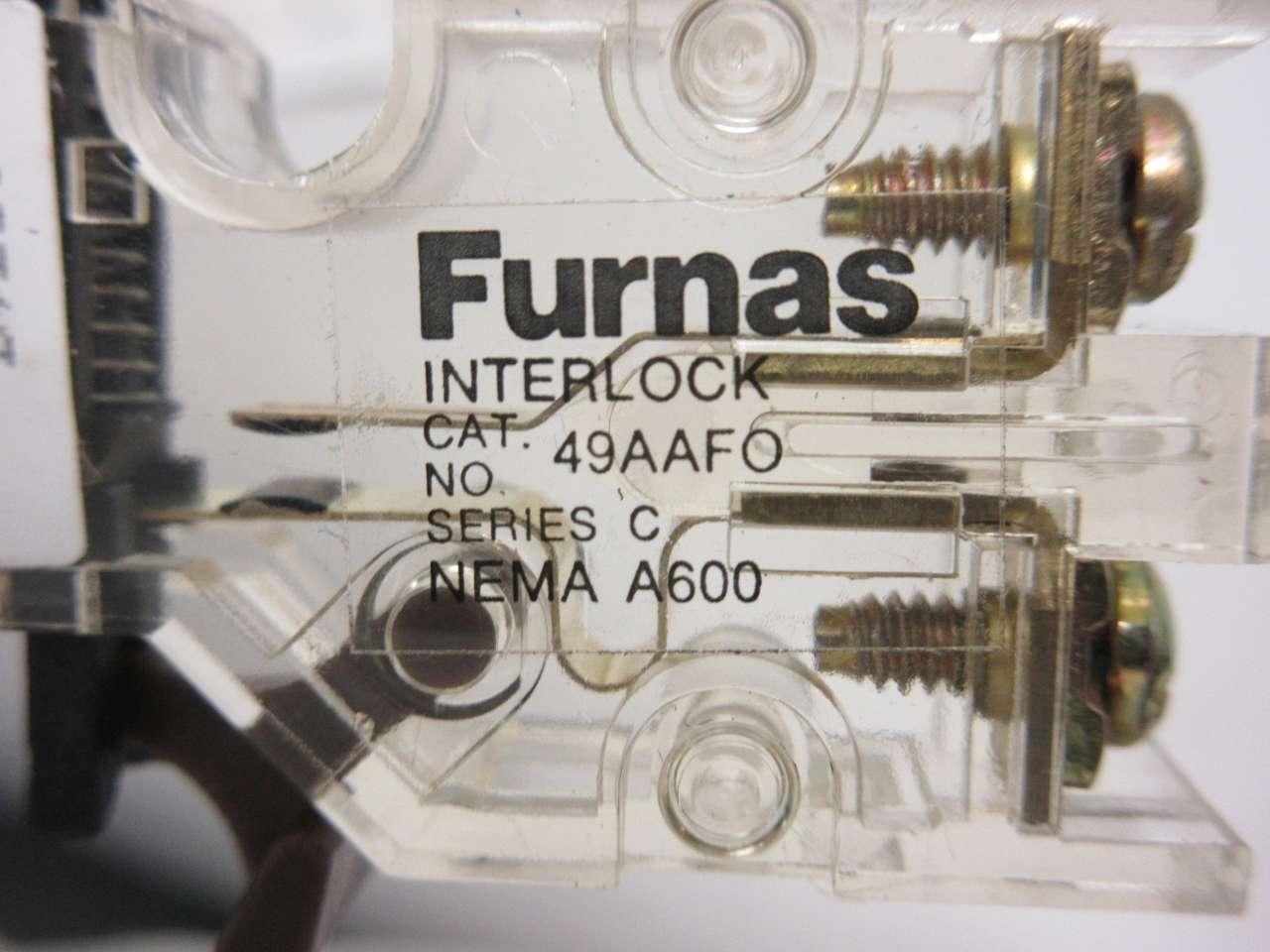 NOS NEMA A600 Furnas 49AAFO SER B NSMP Auxiliary Interlock Kit 