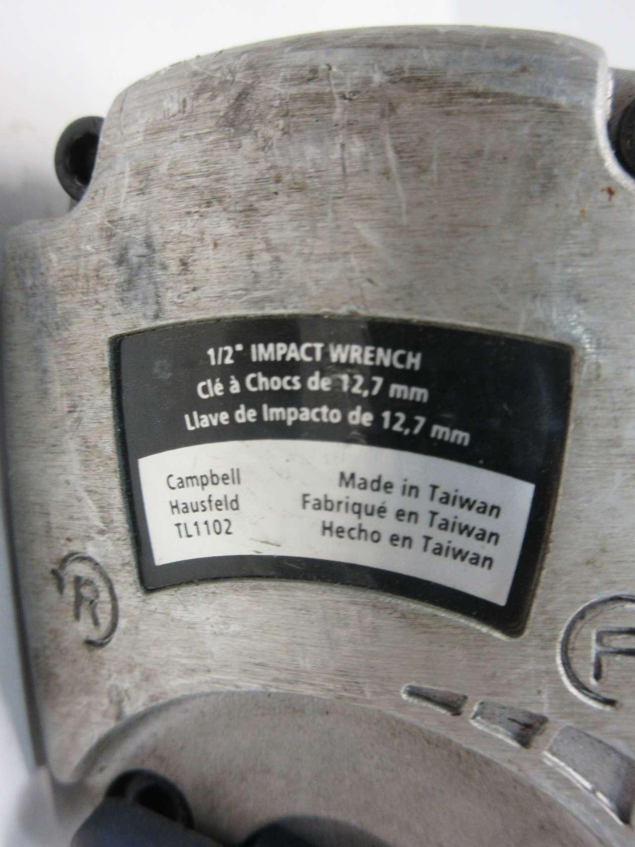 Campbell Hausfeld TL1102 1 2 In Drive Impact Wrench D546460