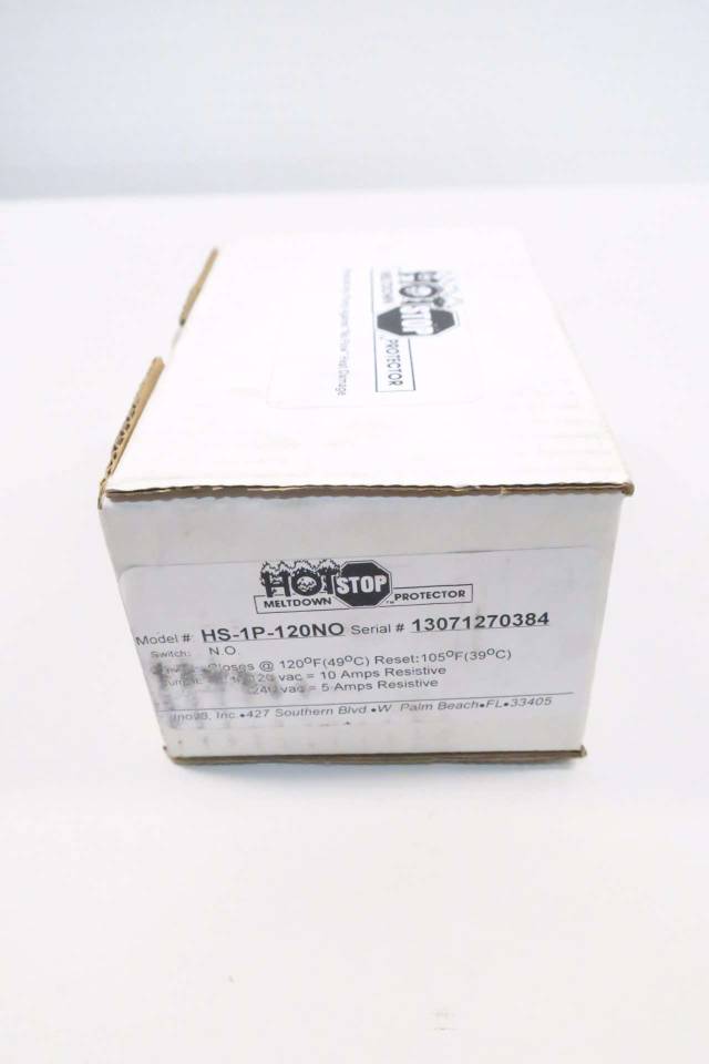 HOT STOP HS-1P-120NO MELTDOWN PROTECTOR 12-120/240V-AC D546754