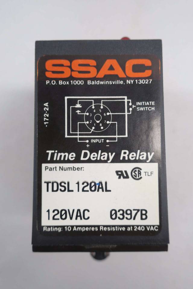 SSAC TDSL120AL DIGISET TIME DELAY RELAY 120VAC D547934