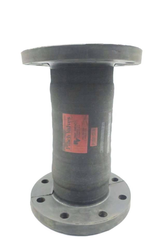 RED VALVE SA04000000100SL 4 IN PURE GUM RUBBER PINCH VALVE SLEEVE D548520