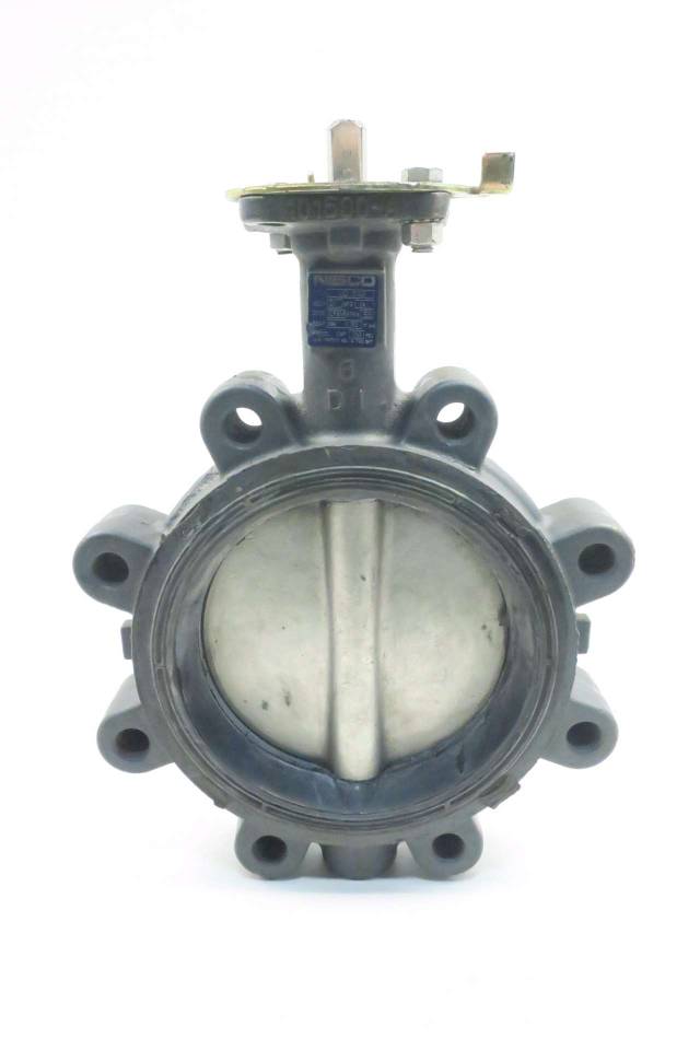 NIBCO LD 3122 6 IN IRON STAINLESS FLANGED BUTTERFLY VALVE D548524