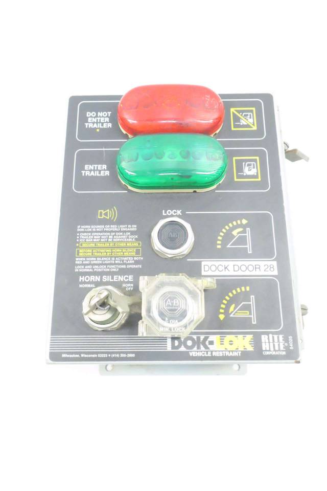 RITE HITE 54025 DOKLOK VEHICLE RESTRAINT CONTROL BOX 115VAC D548585