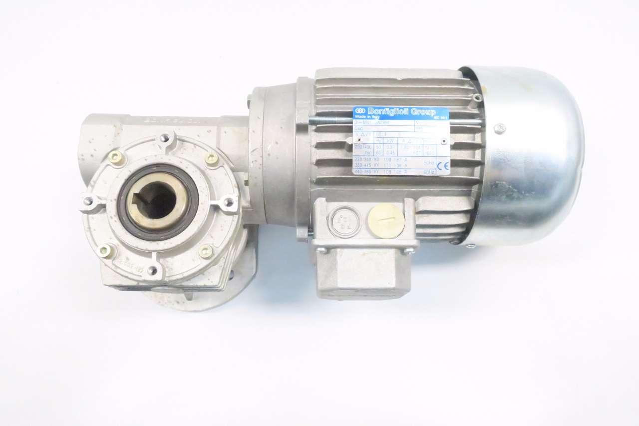 BONFIGLIOLI BN71B4 MVF 49F1 0.45KW 460V-AC 1660RPM 7:1 GEAR MOTOR D549548