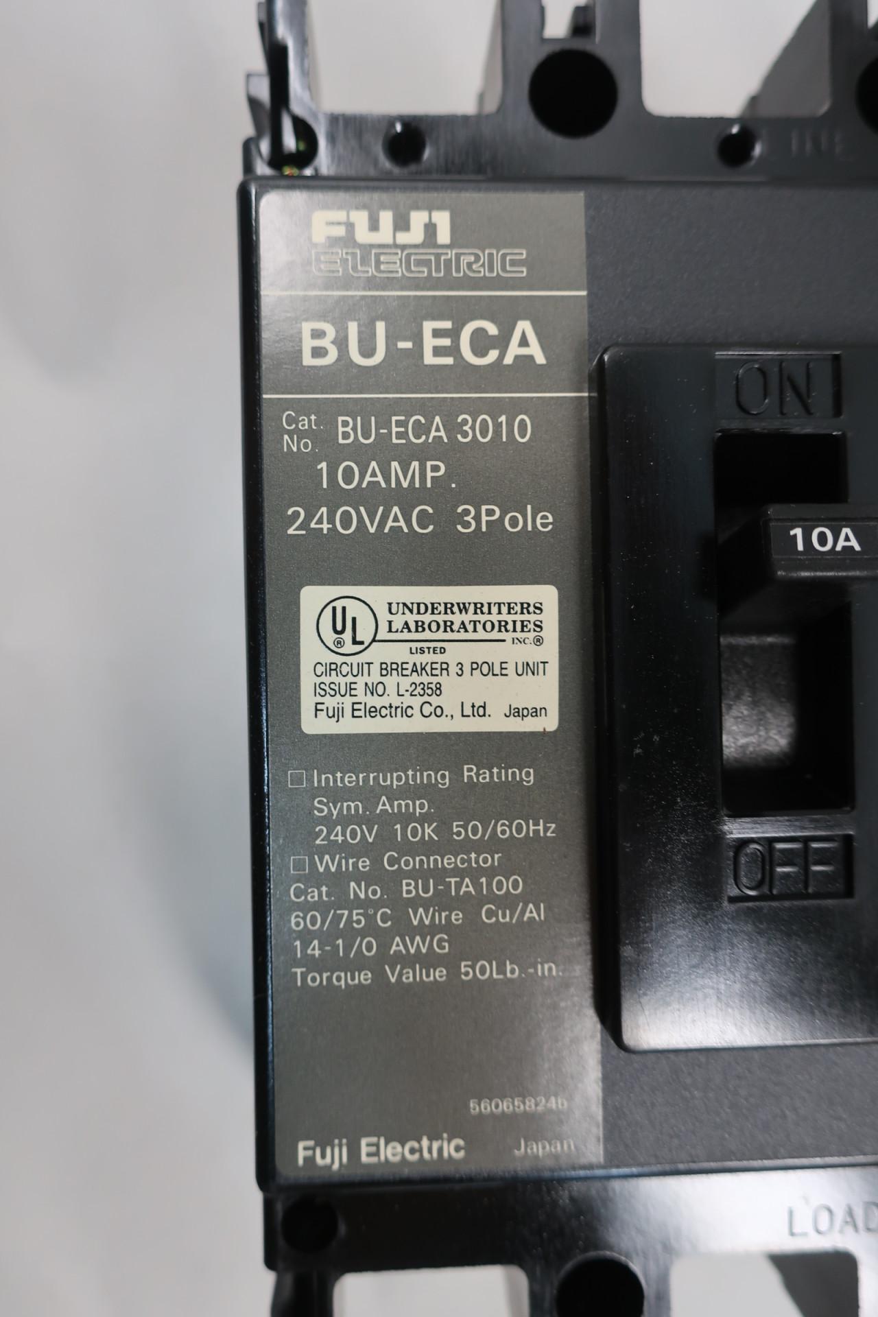 2-Fuji Electric Circuit Breaker BU-ECA3010 BUECA3010 10A 10 A Amp 240VAC 3 Pole 