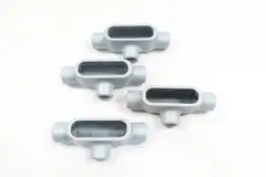 BOX OF 5 APPLETON APP T17 IRON CONDUIT OUTLET BODY 1/2IN