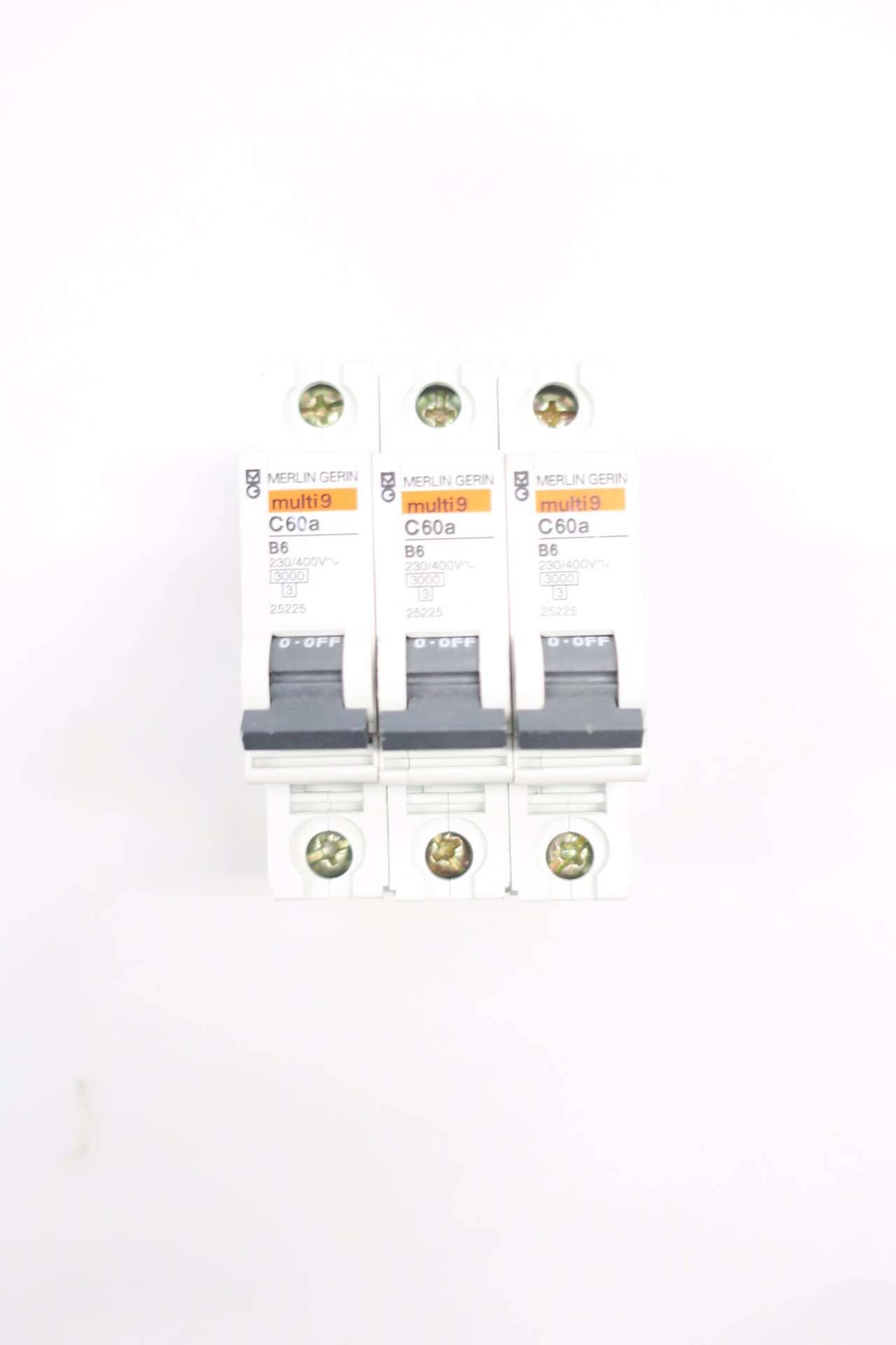 5x Merlin Gerin 23557 MCB 1P B Curve 16A Multi9 C60A Single Pole 23557