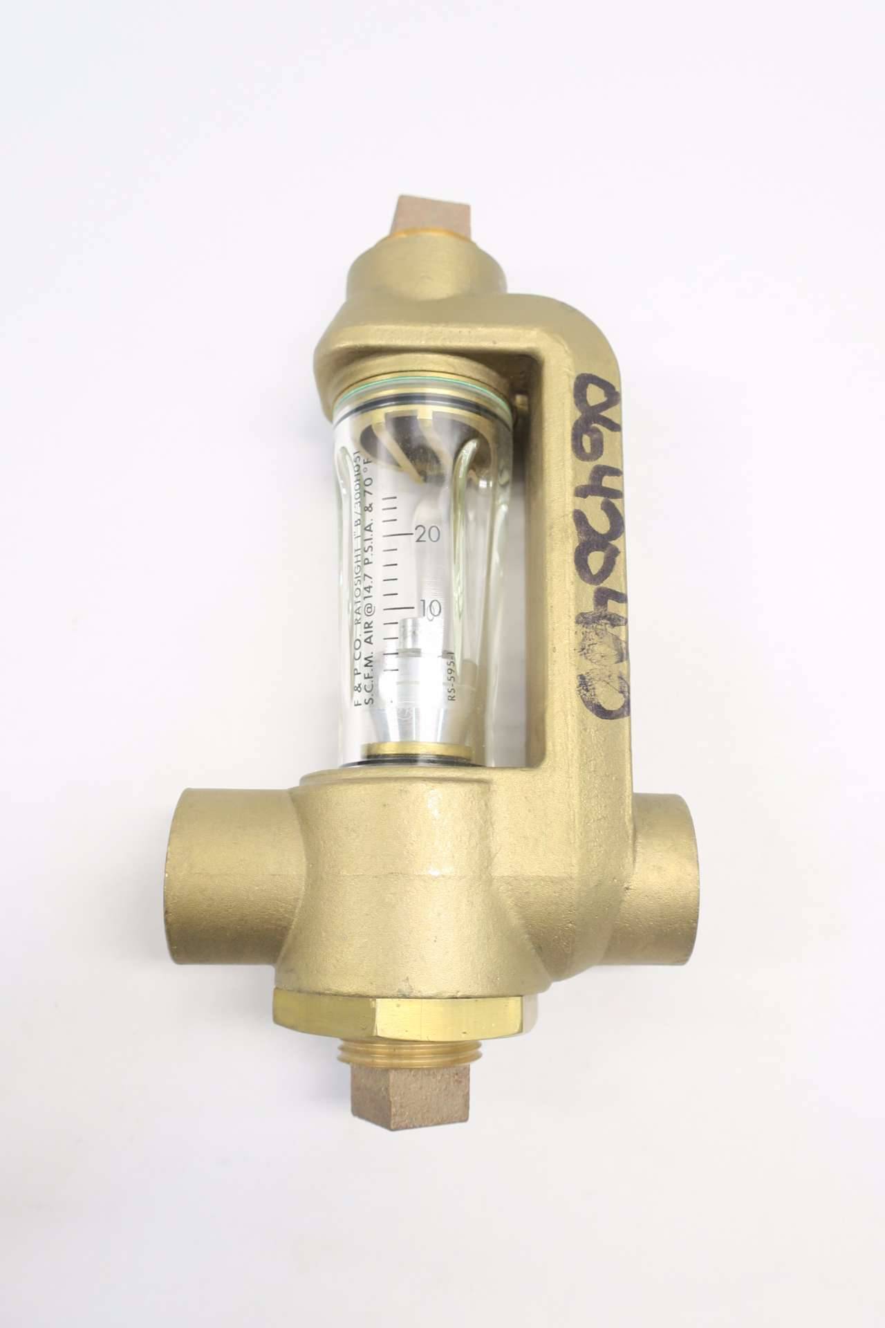 Fischer Porter 10A2235 Ratosight Air Flow Meter 1in Npt 0-25scfm D553204