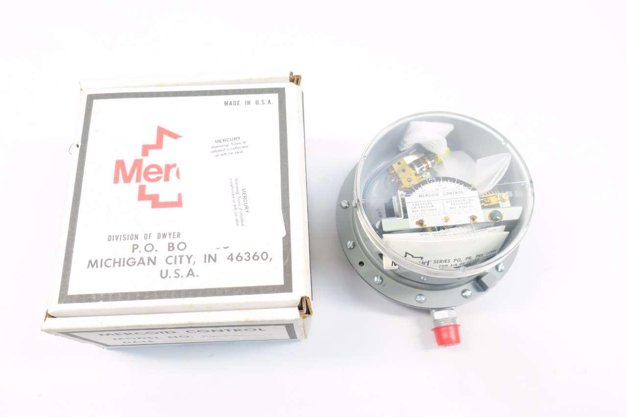 NEW MERCOID CONTROL PRESSURE CONTROL SWITCH TYPE PG-3  120/240 VOLT 