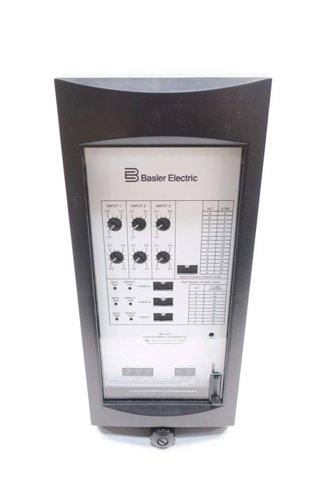 BASLER ELECTRIC BE187T TRANSFORMER DIFFERENTIAL RELAY D558784