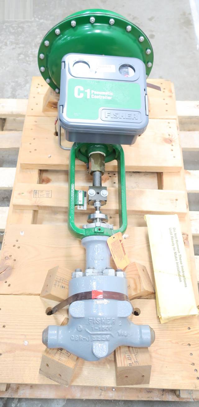 FISHER HPS 667 C1 STEEL PNEUMATIC BUTT WELD CONTROL VALVE 1IN 1500 D560487