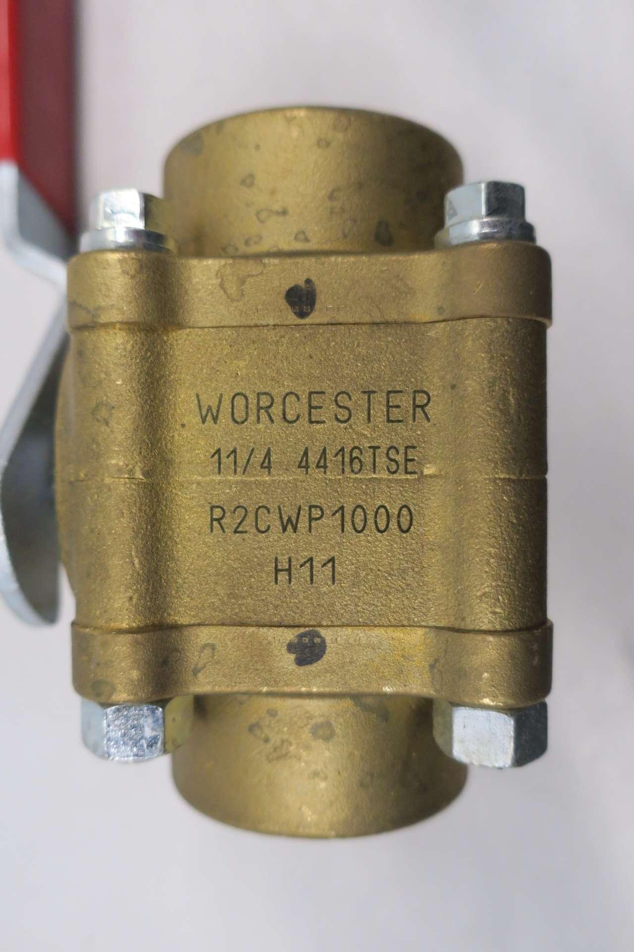 Worcester 10V441116TTSE Flowserve 1 in FNPT Brass Ball Valve R2CWP1000 