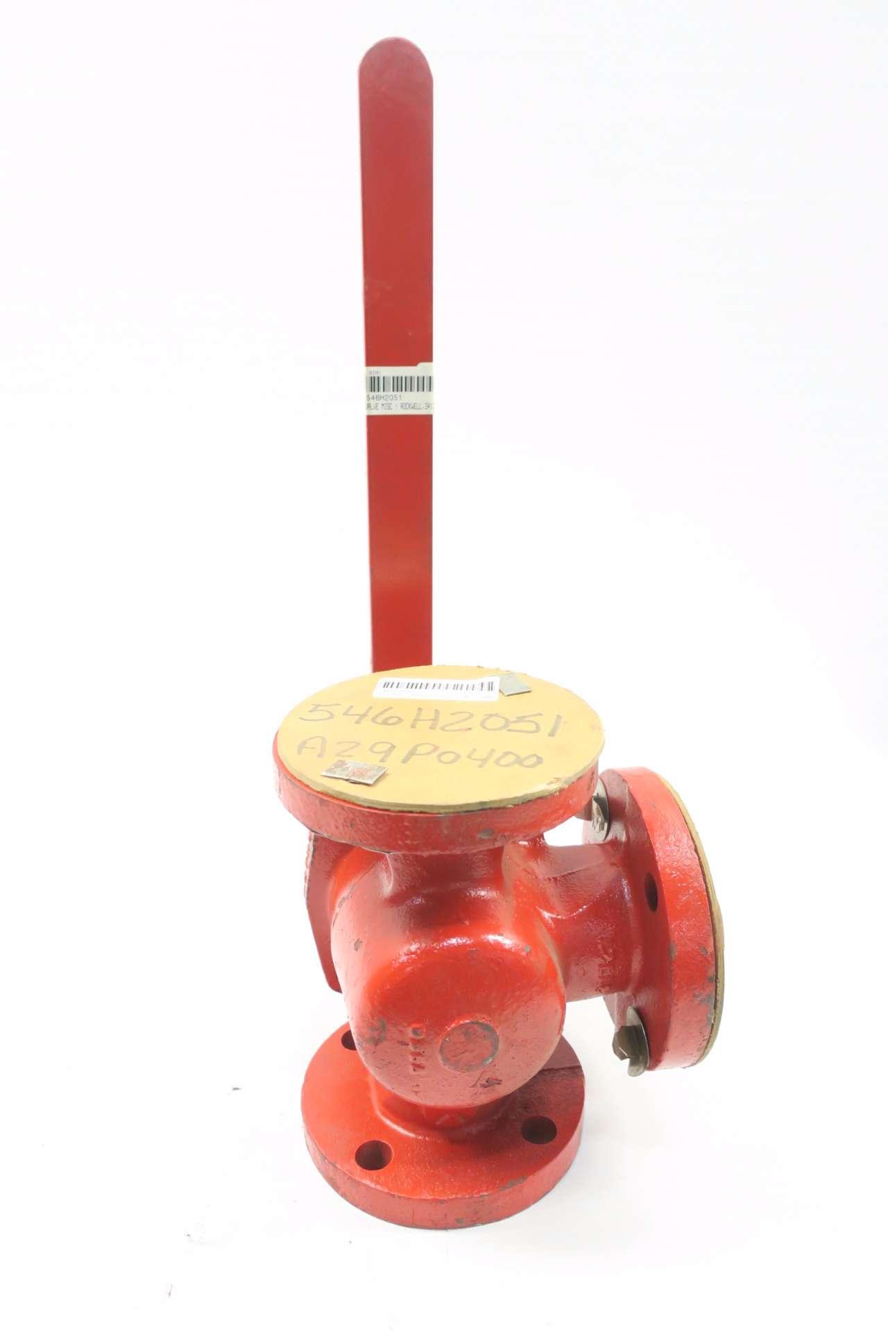 NORDSTROM 3413 3-Way Iron FLANGED Plug Valve 2IN D563688