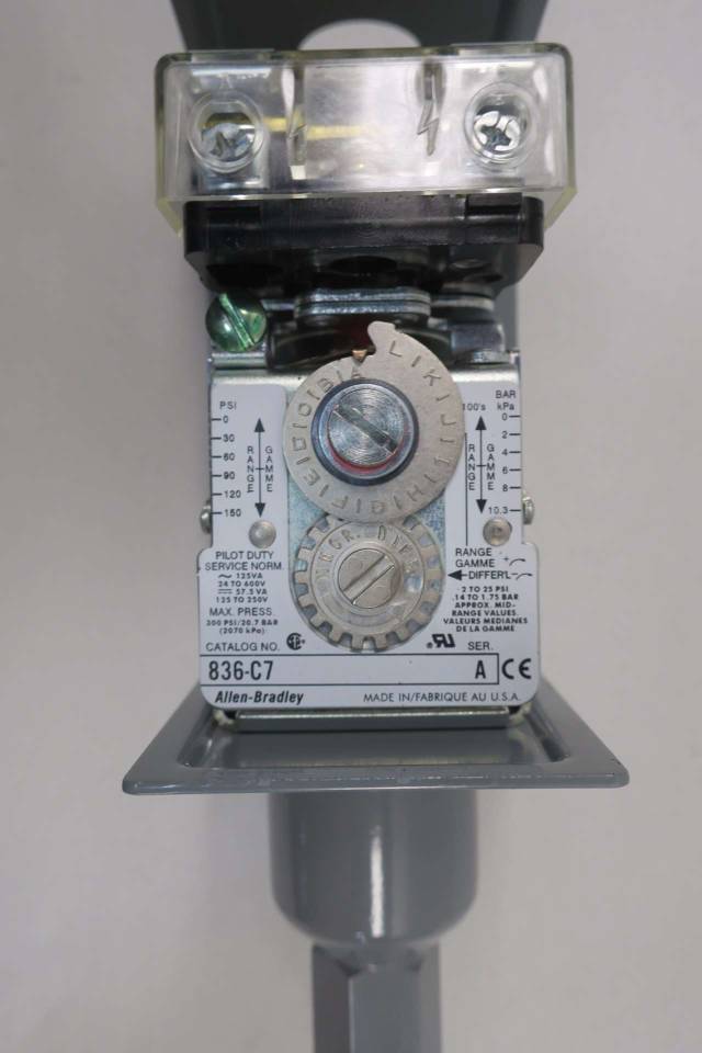 ALLEN BRADLEY 836C7A PRESSURE CONTROL SWITCH 4150PSI D565378