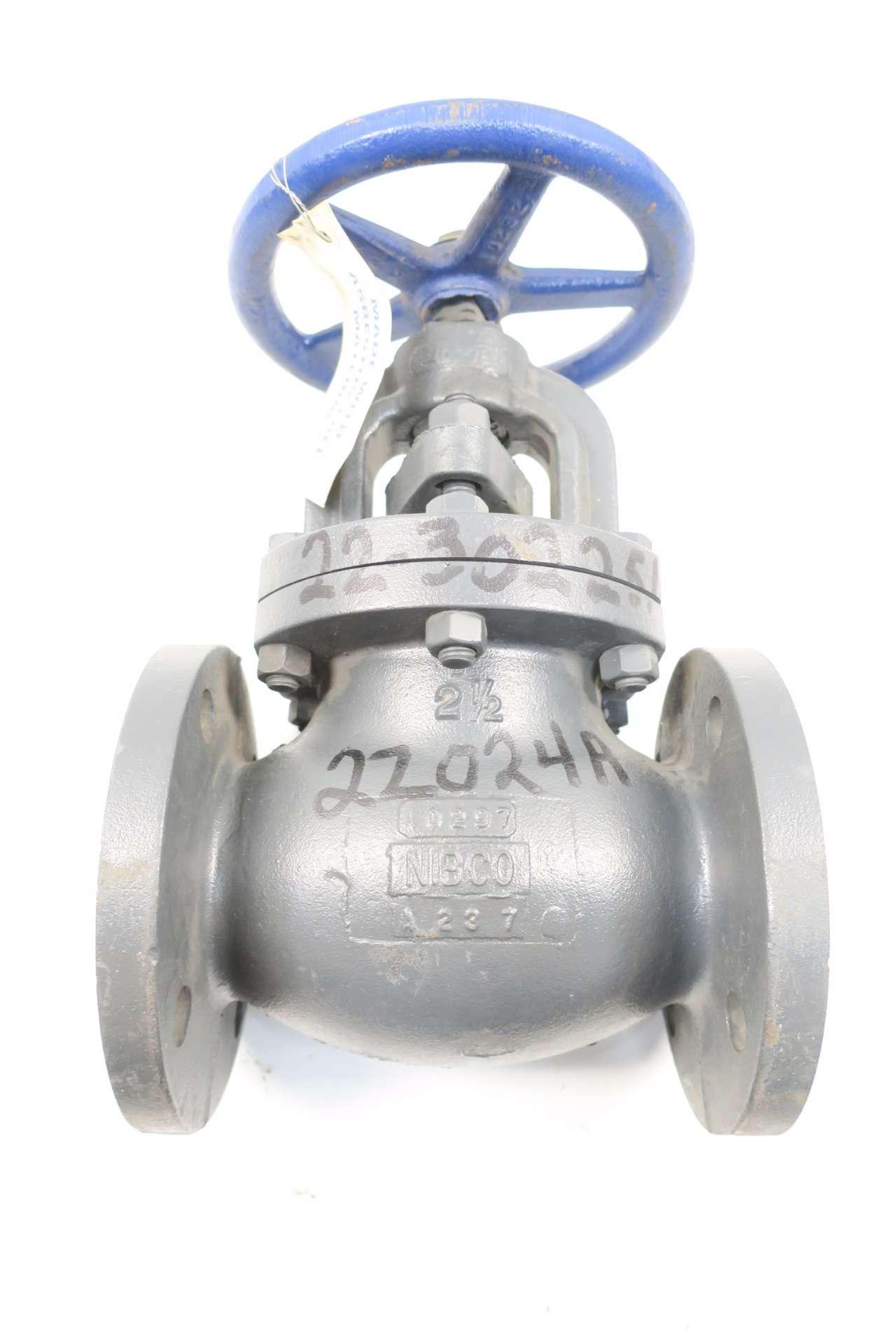 NIBCO F-718-B IBBM GLOBE VALVE 2-1/2 IN 125 IRON FLANGED D565889