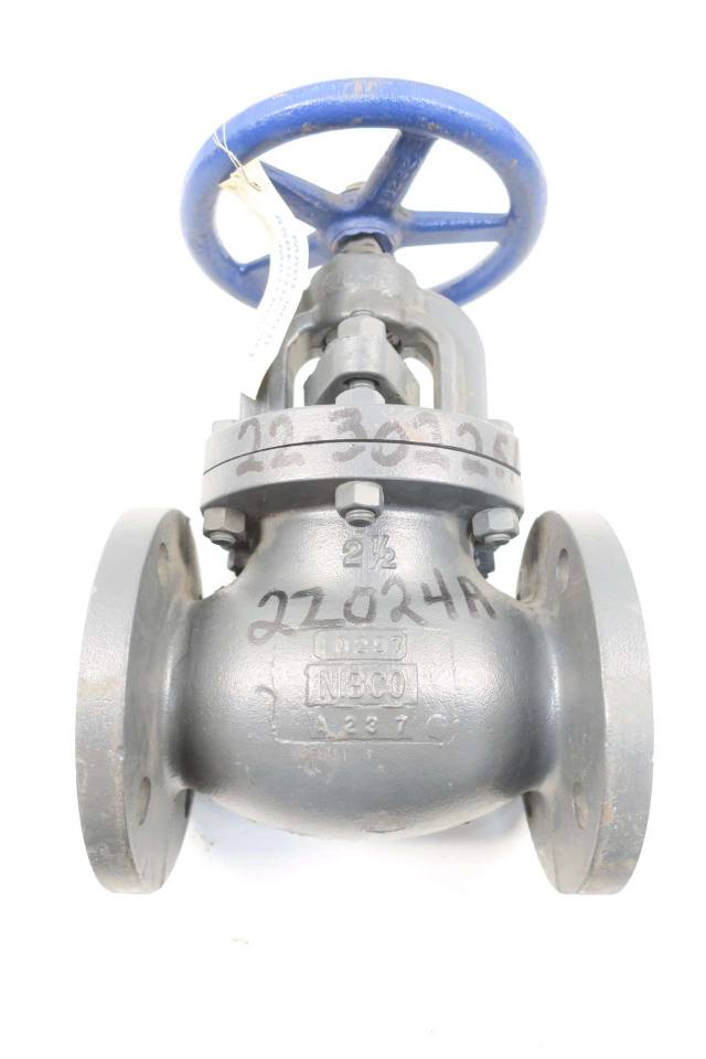 NIBCO F718B IBBM GLOBE VALVE 21/2 IN 125 IRON FLANGED D565889