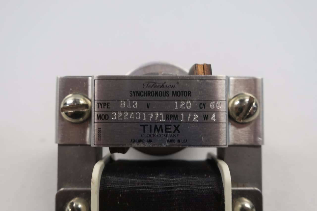 Timex Clock co 322401711 Telechron Syncronous Motor 120 Volt