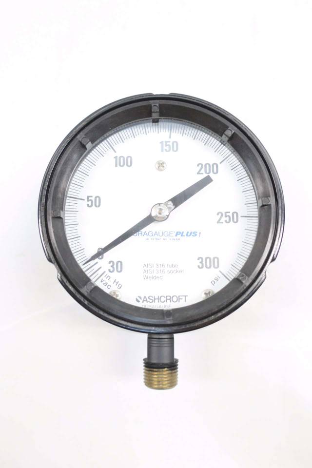 ASHCROFT 45 1279SS 04L XLL DURAGAUGE 300300PSI PRESSURE GAUGE D568245