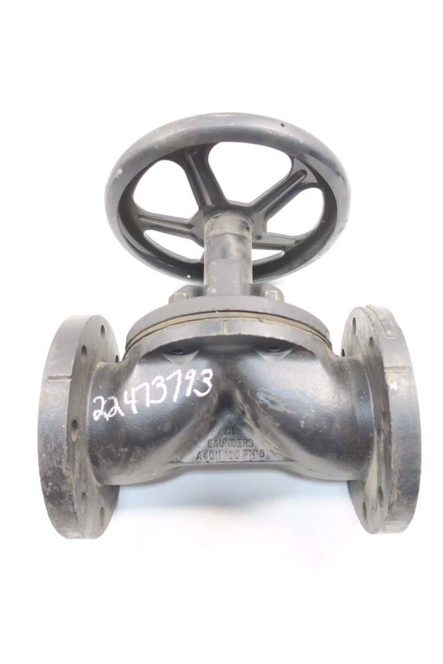 ALFA LAVAL SAUNDERS A4DN 100 PN16 31/2IN FLANGED DIAPHRAGM VALVE D568419