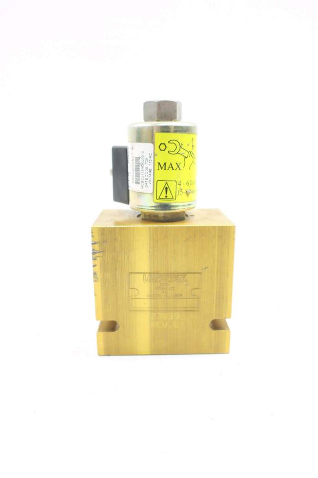 VICKERS 23039 HYDRAULIC SOLENOID VALVE 115VAC D568835
