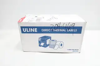 CASE OF 4 ULINE S-10775 4X8IN DIRECT THERMAL LABEL