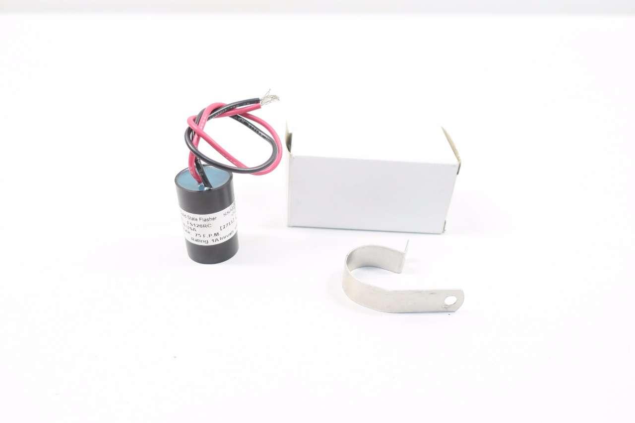 Lampeggiatore A Stato Solido SSAC FS126RC, Ingresso 120VAC, 1A, Per Impianti Elettrici E Industriali