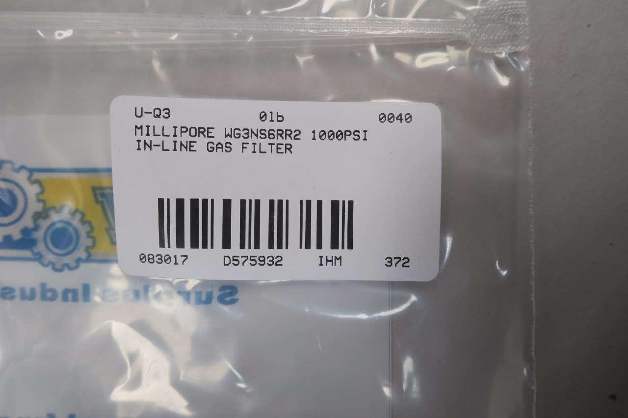 Millipore WG3NS6RR2 1000psi In-line Gas Filter