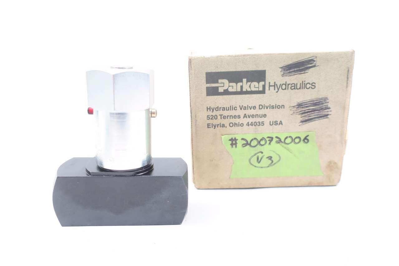 New In Box Parker N1600SF-V Hydraulic Flow Control Valve  40GPM 3000 PSI 1 