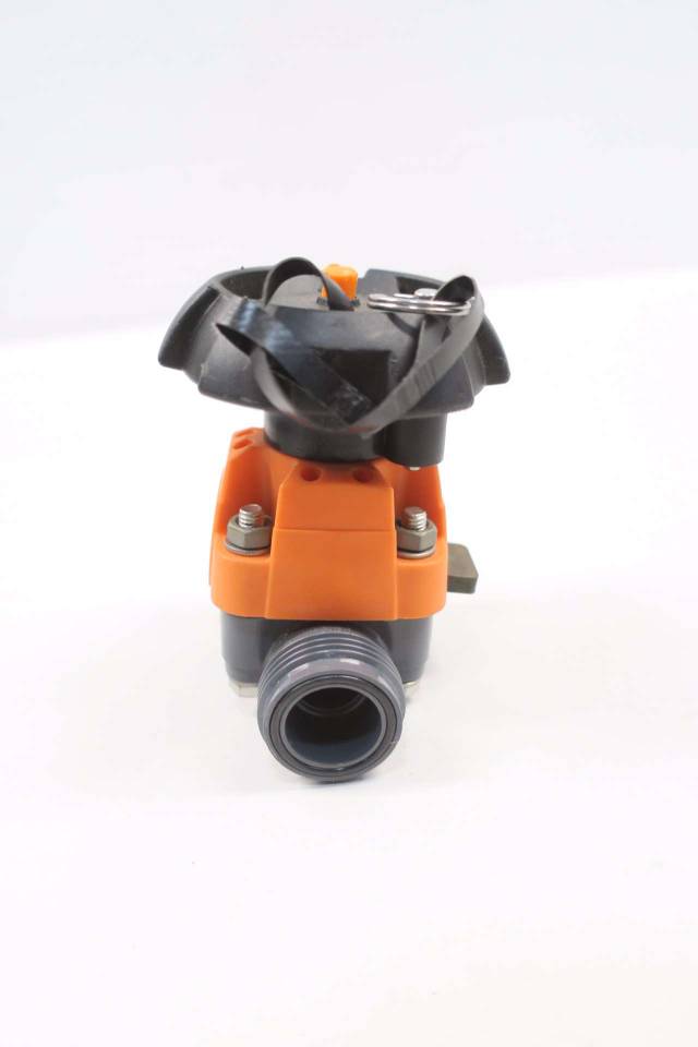 FISCHER 314 D20 1/2 IN DN15 PN10 PVC TRUE UNION DIAPHRAGM VALVE