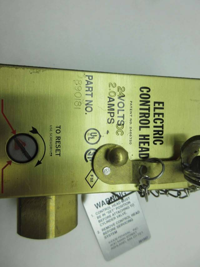 KIDDE FENWAL 890181 FIRE SUPPRESSION ELECTRIC CONTROL HEAD 24VDC D579484